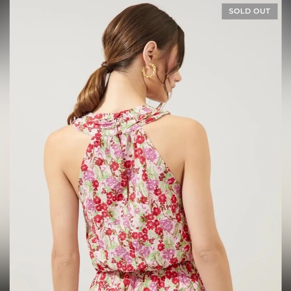 NWT CRISSCROSS FLORAL BOUTIQUE TOP - Picture 2 of 4